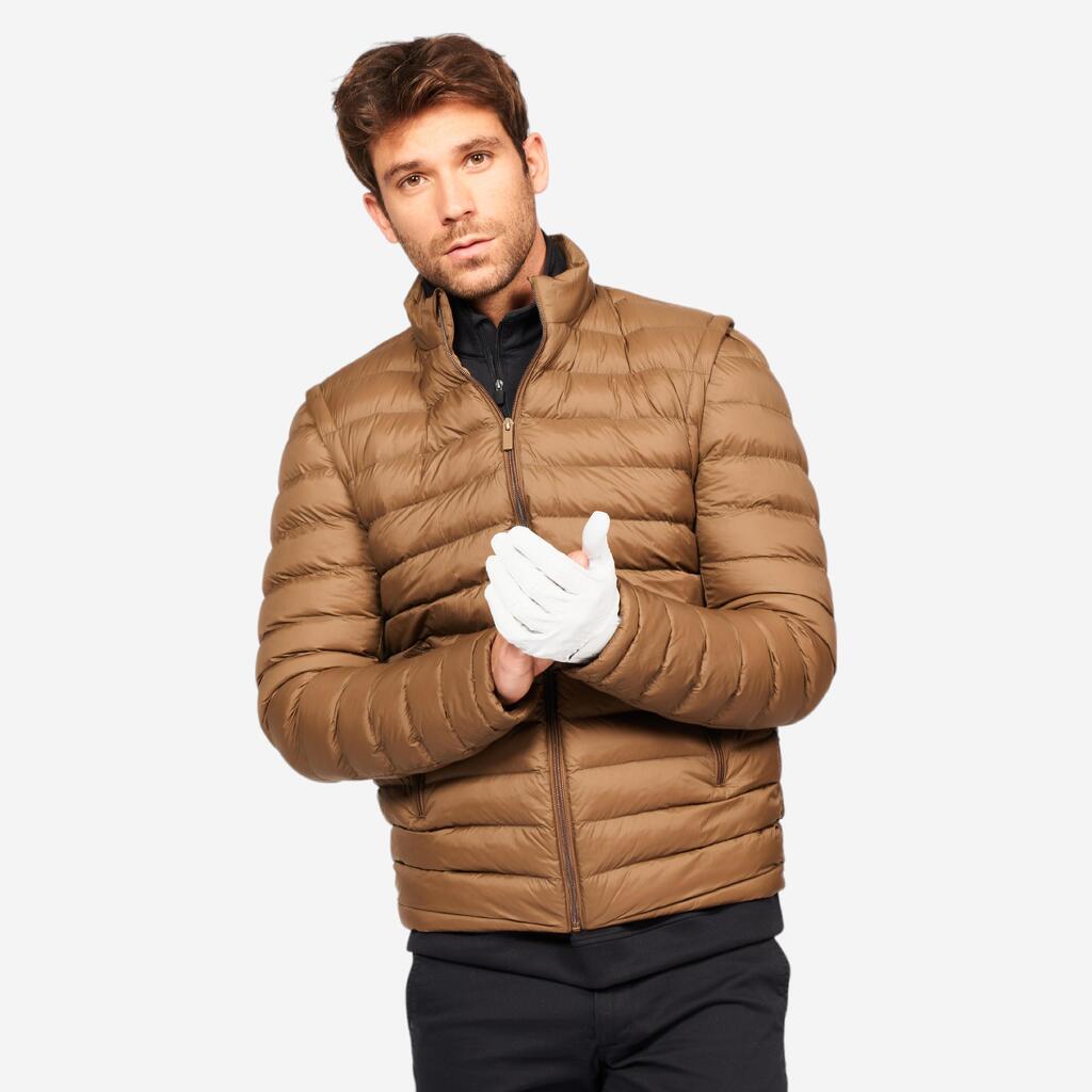 Men's golf long sleeved down jacket - CW900 Heatflex brown